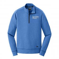 Invisible Fence New Era Tri-Blend Fleece 1/4-Zip Pullover Royal Heather 